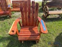 Red Cedar Glider Chair