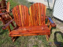 Red Cedar 2 Seat Glider Chair