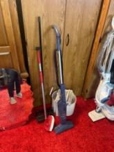 bissell vac mop bucket and more in basement