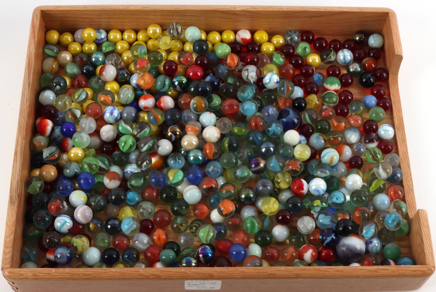 5 POUNDS OF UNSEARCHED VINTAGE MARBLES LOT