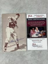 Gene Bearden Signed Exhibit Card- JSA