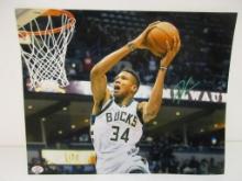 Giannis Antetokounmpo of the Milwaukee Bucks signed autographed 8x10 photo PAAS COA 259