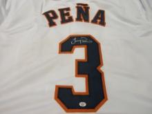 Jeremy Pena of the Houston Astros signed autographed baseball jersey PAAS COA 842