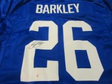 Saquon Barkley of the NY Giants signed autographed football jersey PAAS COA 496