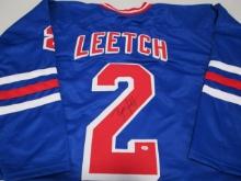 Brian Leetch of the NY Rangers signed autographed hockey jersey PAAS COA 062