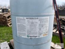 55 gallon sealed drum of hay preservatives