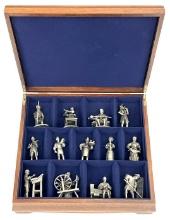 Franklin Mint People of Colonial America Set