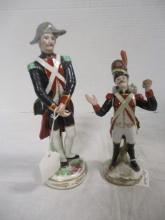 Antique French Porcelain Soldiers (Lot of 2)