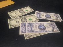 Ephemera-Assorted Novelty Bush Money Notes