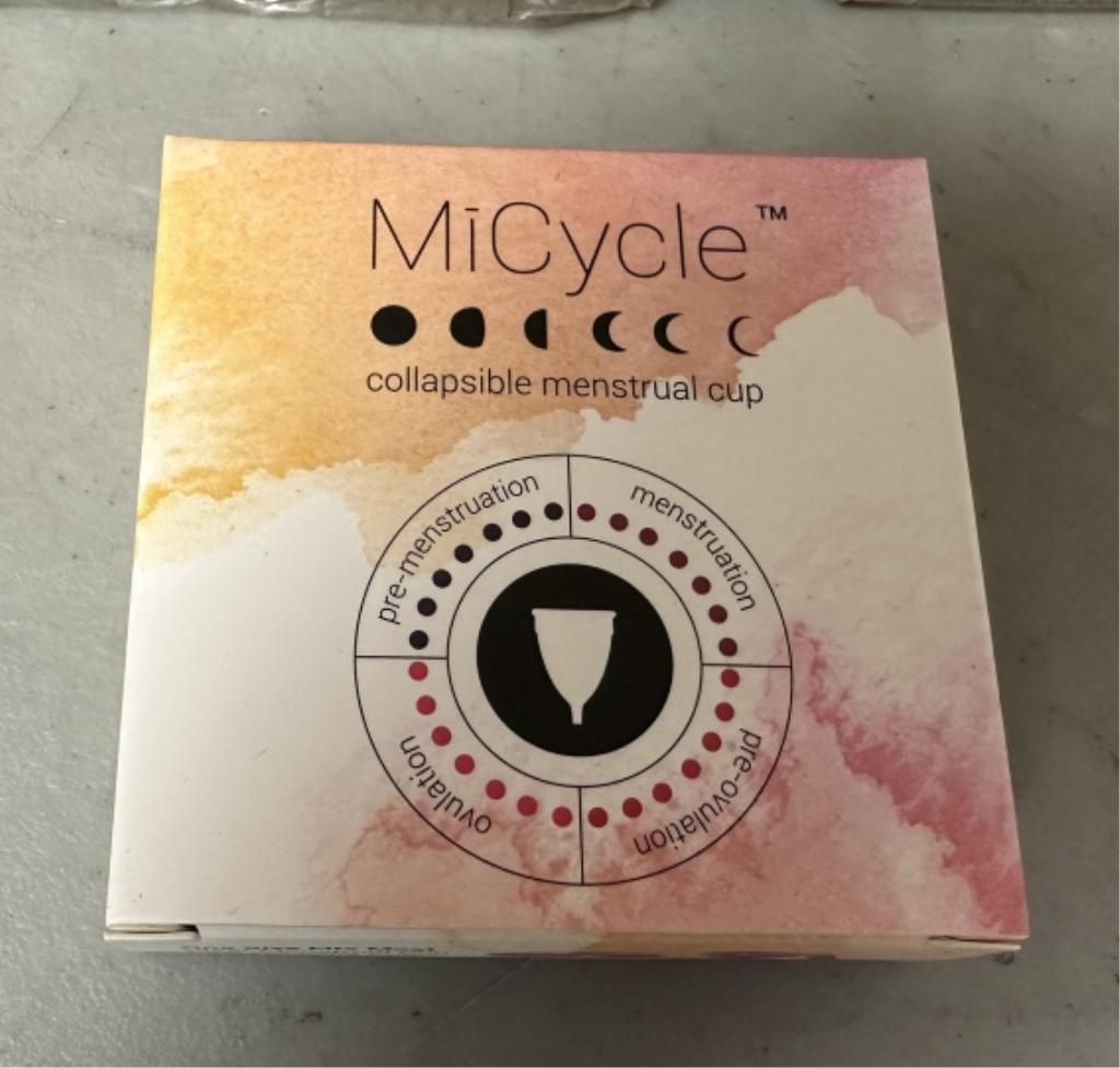 MICYCLE COLLAPSIBLE MENSTRUAL CUPS BY NEWMED (YOUR BID X QTY = TOTAL $)