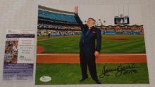Jaime Jarrin Autographed Signed 8x10 Photo MLB Baseball Dodgers Announcer HOF Inscription JSA COA