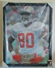 Jerry Rice Autographed Signed 30x40 Photo JSA Framed Matted 49ers Raiders HOF NFL NFL Bubblewrapped