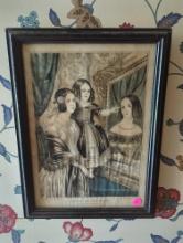 (FD) FRAMED PRINT, LOOK AT MAMMA, KELLOGG'S AND THAYER, 11 1/2"L 15 3/8"W