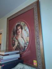 (BR3) FRAMED AND MATTED PRINT, VICTORIAN BEAUTY, 28"X 34"