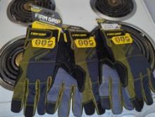 Lot of 3 FIRM GRIP General Purpose Landscape Extra Large Glove (1-Pack), Retail Price $11/Each,