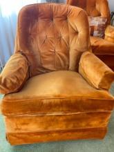 Vintage MCM Rike's Swivel Chair