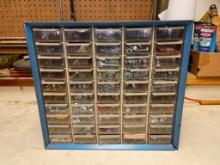 Metal Parts Bin of Screws, Bolts and More