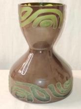 Vintage carved cameo art glass vase, possibly Italian
