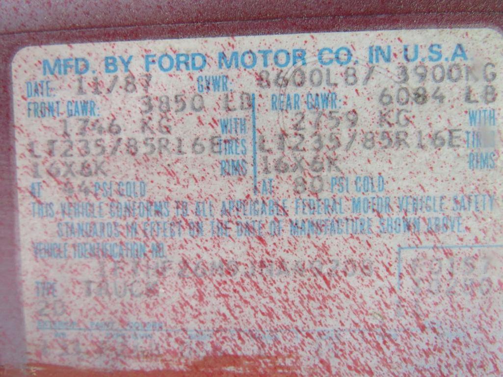 1988 Ford F250 Mason Dump