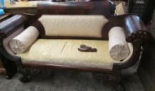 Carved Empire Settee