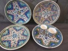 Group of Iznik Type Painted Pottery