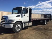 2017 Hino 268 Flatbed Truck,