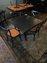 Table with 4 chairs (sold per items =5) 36" x 35.5"