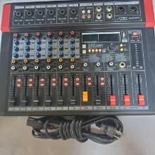 Audio2000'S AMX7372 Six-Channel Audio Mixer with 320 DSP Sound Effects, Stereo Sub Out with Sub-Out