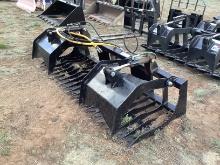 Skid Steer 72" Skeleton Bucket w/ Grapple