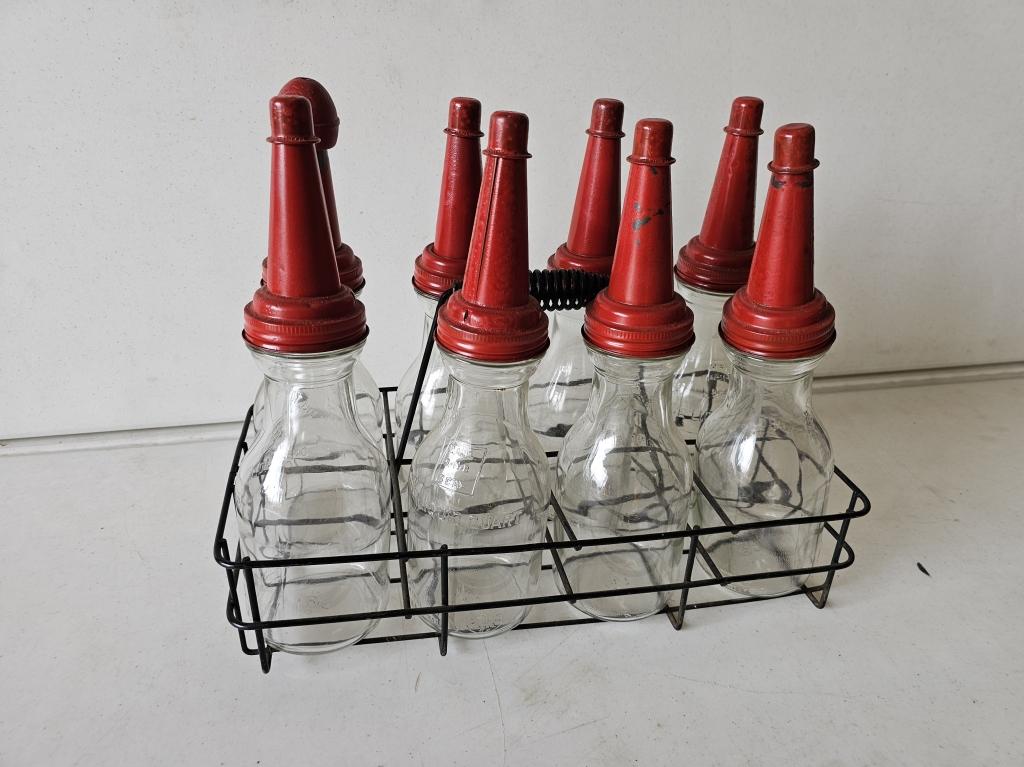 Oil Bottles & Rack