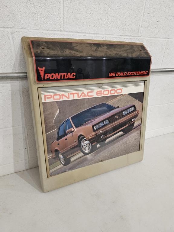 Pontiac 6000 Dealership Plastic Sign 24"x27"