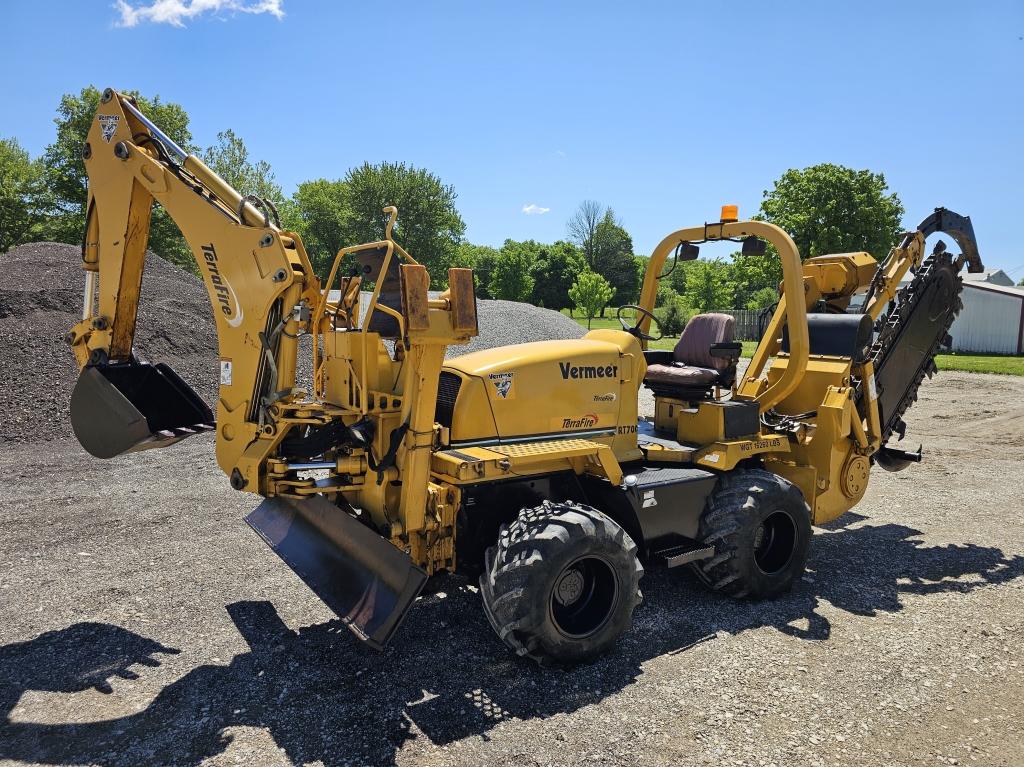 Vermeer RT700 Trencher/Plow/Backhoe