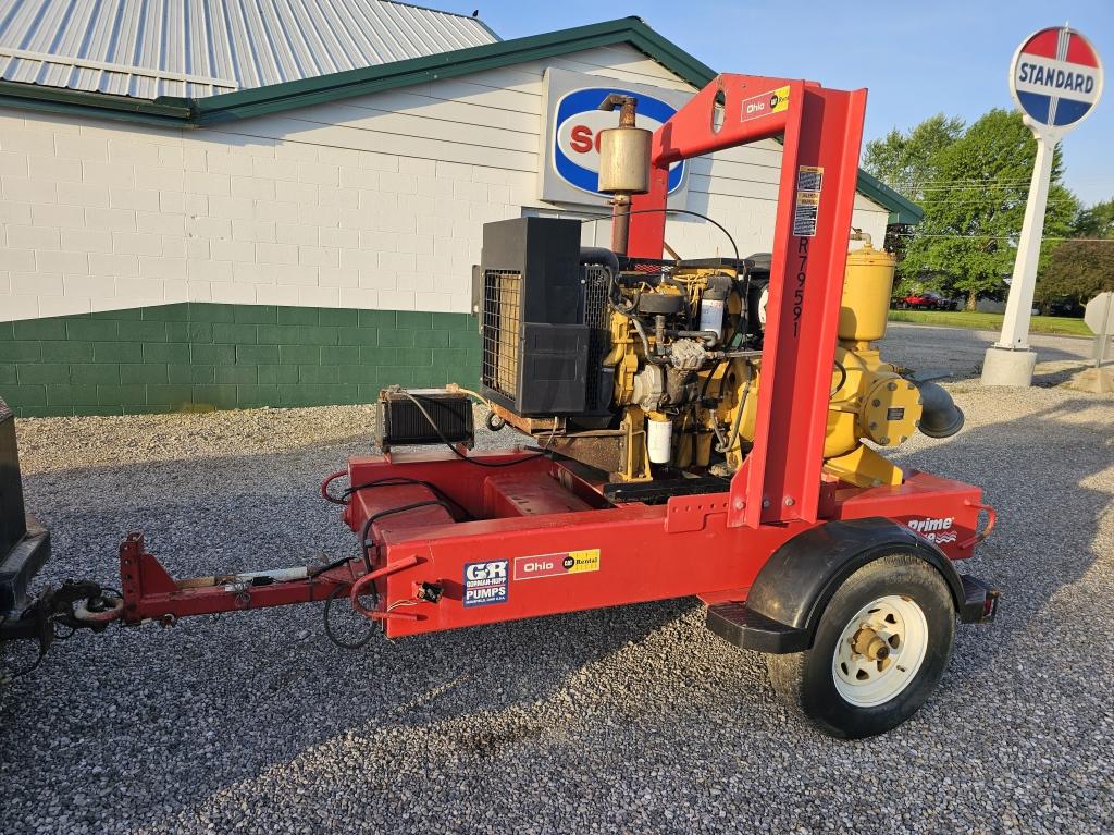 CAT Diesel 6" Water Pump - Trailer Mounted