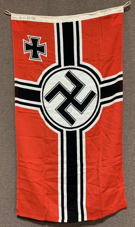 WWII NAZI GERMAN KRIEGSMARINE BATTLE FLAG 80X135