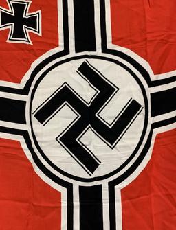 WWII NAZI GERMAN KRIEGSMARINE BATTLE FLAG 80X135