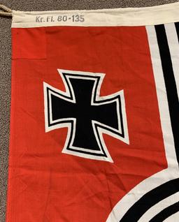 WWII NAZI GERMAN KRIEGSMARINE BATTLE FLAG 80X135