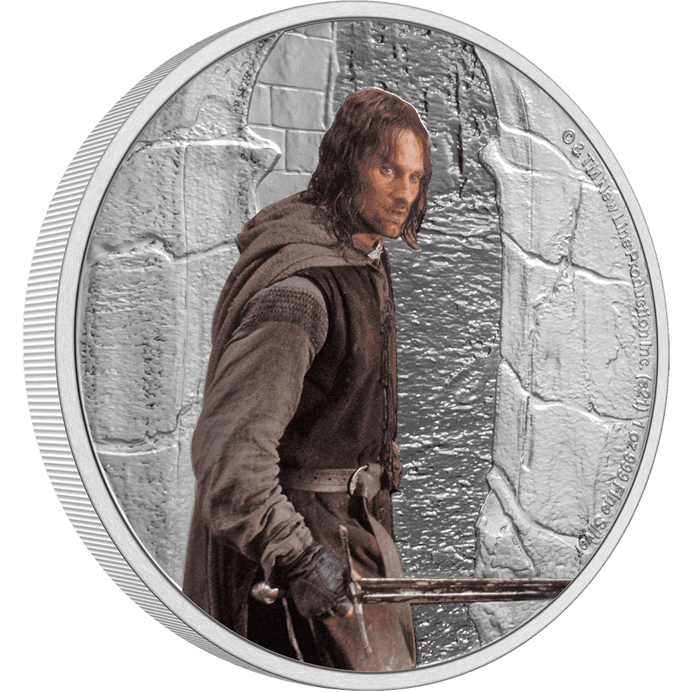 THE LORD OF THE RINGS(TM) - Aragorn 1oz Silver Coin