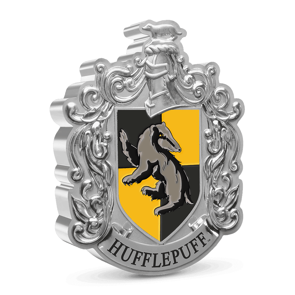 HARRY POTTER(TM) ? Hufflepuff Crest 1oz Silver Coin