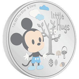 Disney Baby Little Hugs - Boy 1oz Silver Coin