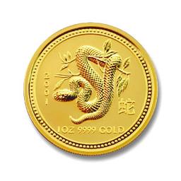 2001 Australia 1 oz Gold Lunar Snake