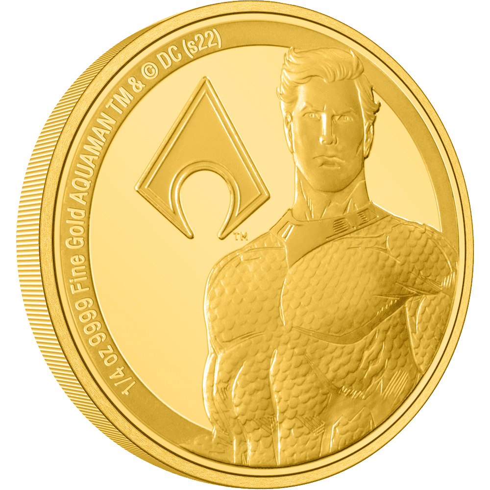 AQUAMAN(TM) Classic 1/4oz Gold Coin