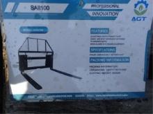 AGT Skid Steer Manual Forklift Attachment