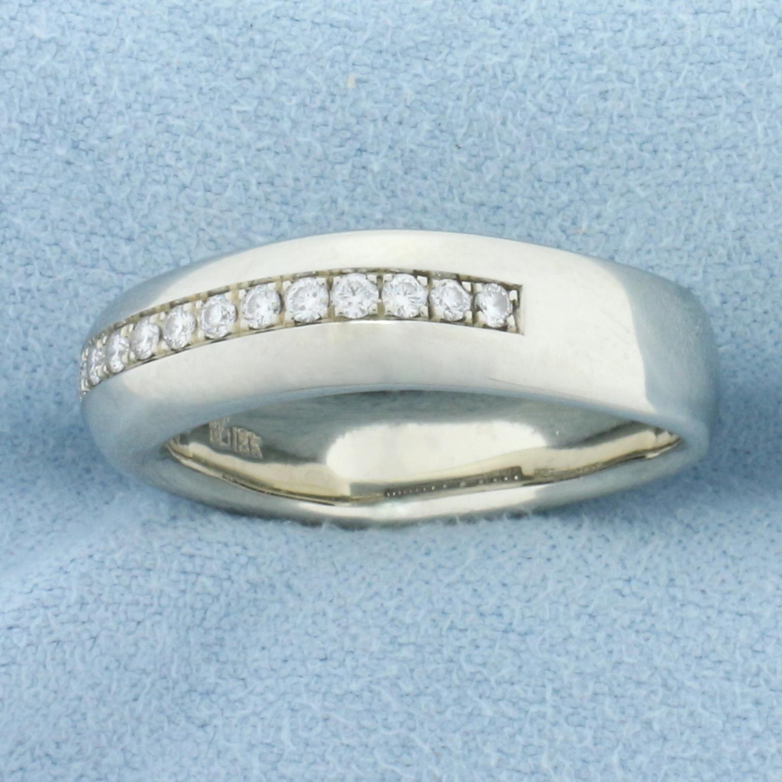 Jean-francois Albert Diamond Line Ring In 18k White Gold