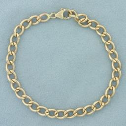 Curb Link Chain Bracelet In 14k Yellow Gold