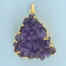 135ct Amethyst Geode Pendant