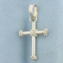 Cross Pendant In Sterling Silver