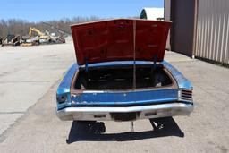 1967 Chevy Chevelle complete rolling parts car. **NO TITLE** VIN 136177A165