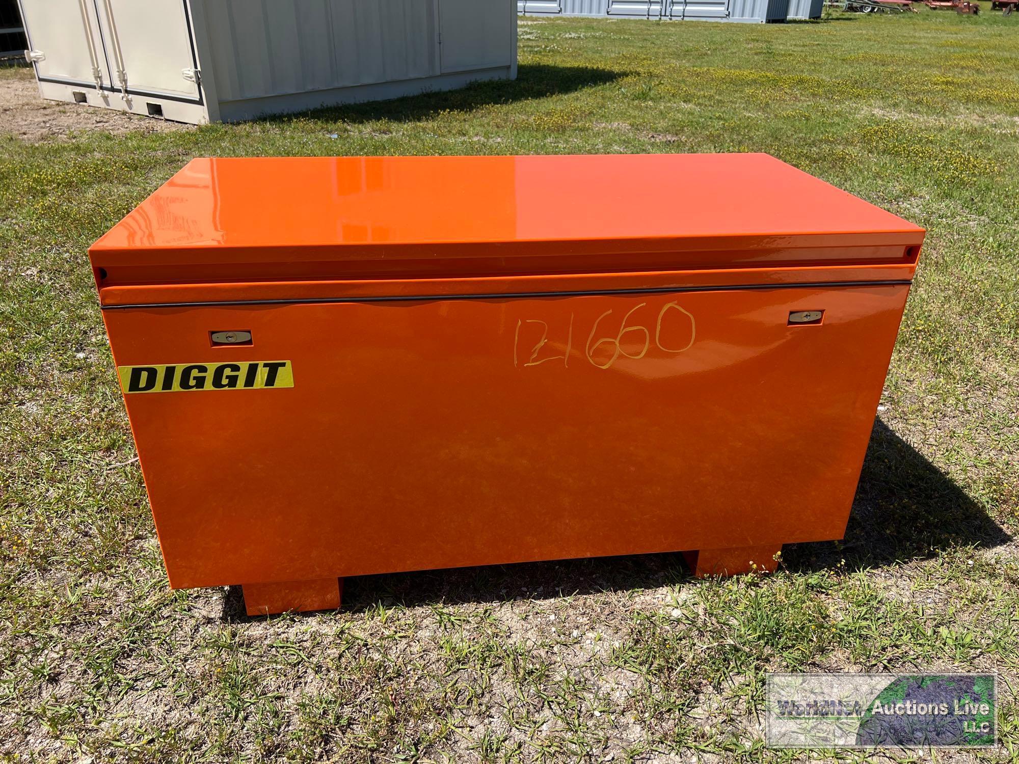 UNUSED DIGGIT 22''x44'' JOB BOX W/ LOCK & KEYS