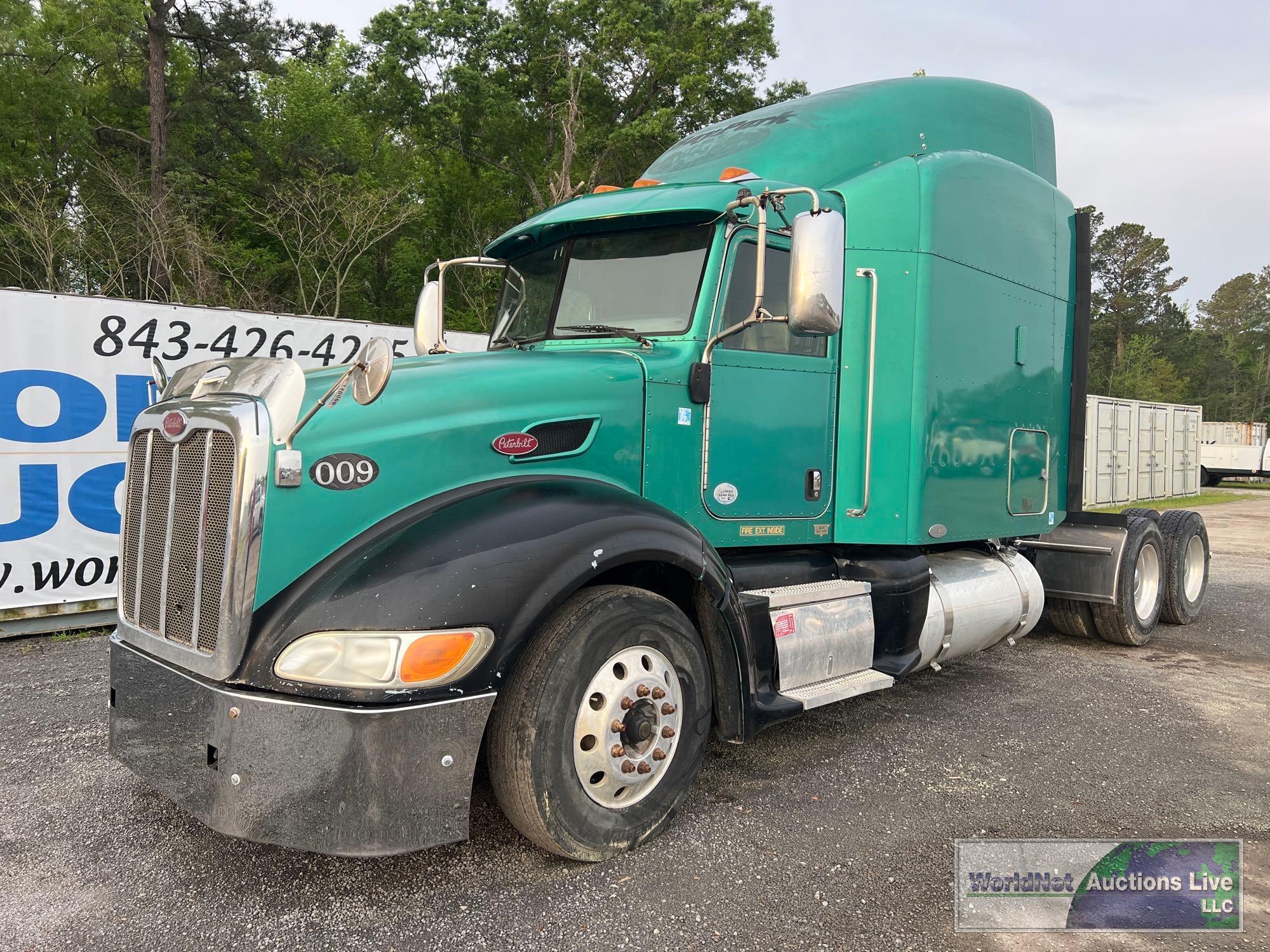 2010 PETERBILT 386 SLEEPER TRUCK, VIN # 1XPHD49X5AD112929