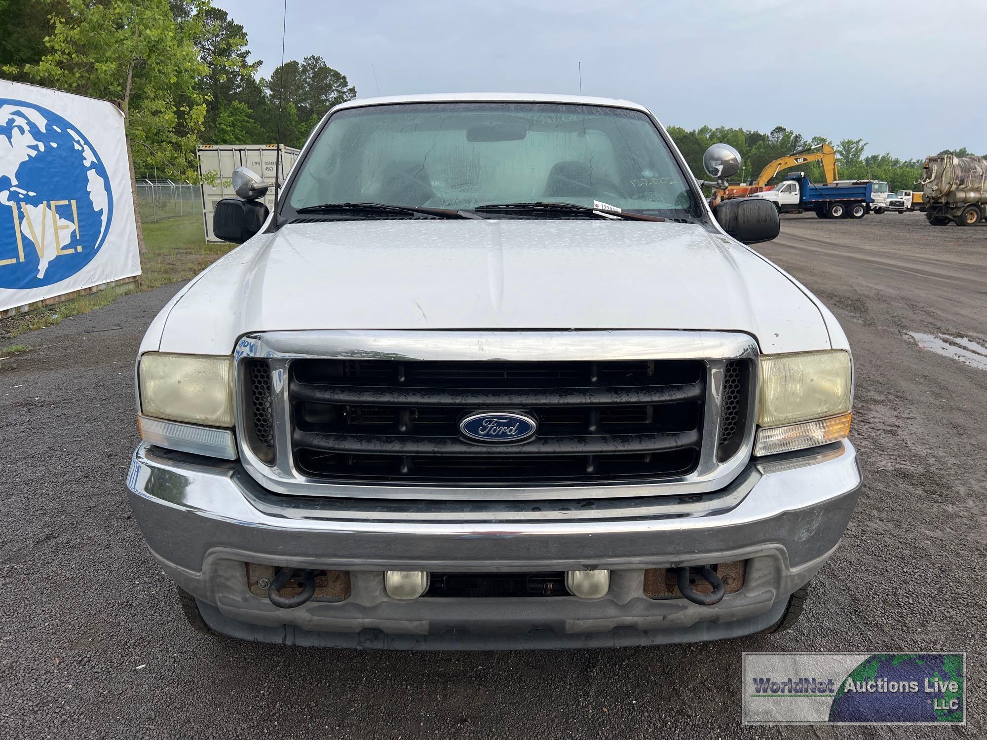 2002 FORD F-250XLT PICKUP TRUCK, VIN # 1FTNF21L82EC49158